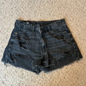 American Eagle Black Jean Shorts